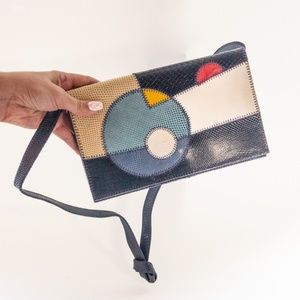 Furst & Mooney Snakeskin and Leather Patchwork 70's Vintage Handbag